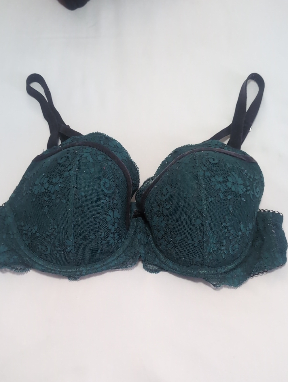 Victoria Secret Dream Angels Lace Bra in Dark Teal/36D